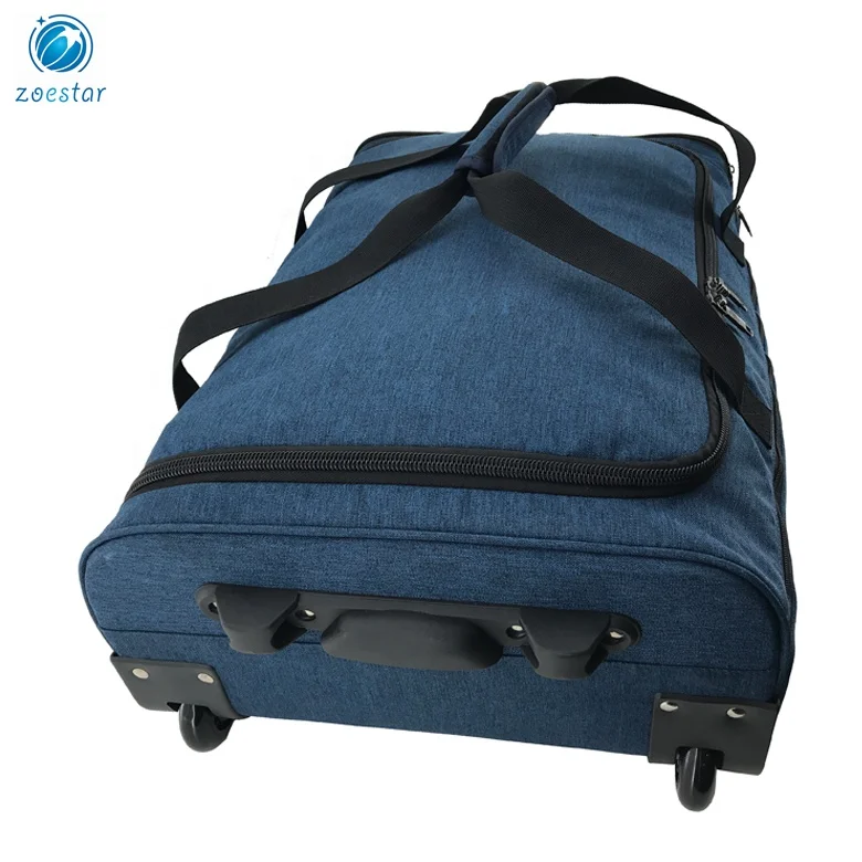 Luggage Trolley Bag Carry On Travel Duffel Bag with Wheels Travel House Organizer