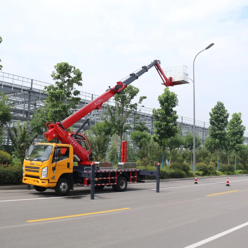 28 meters Straight arm Aerial Working platform, aerial lift platform vehicle for Street lights maintenance,