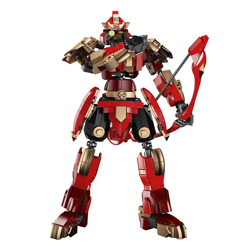 Mould King 93006  Five Tiger Generals Abhorrence of Evil MOC Construction Bricks Model Toy FTG-HuangZhong Building Block for Kid