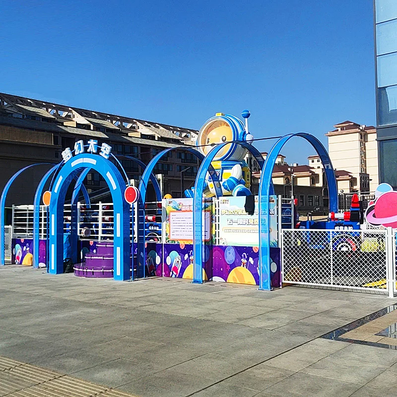 Haojile Mini Outdoor Space Roller Coaster Fun Family Ride on Train with Track for Kids for Amusement Parks and Playgrounds