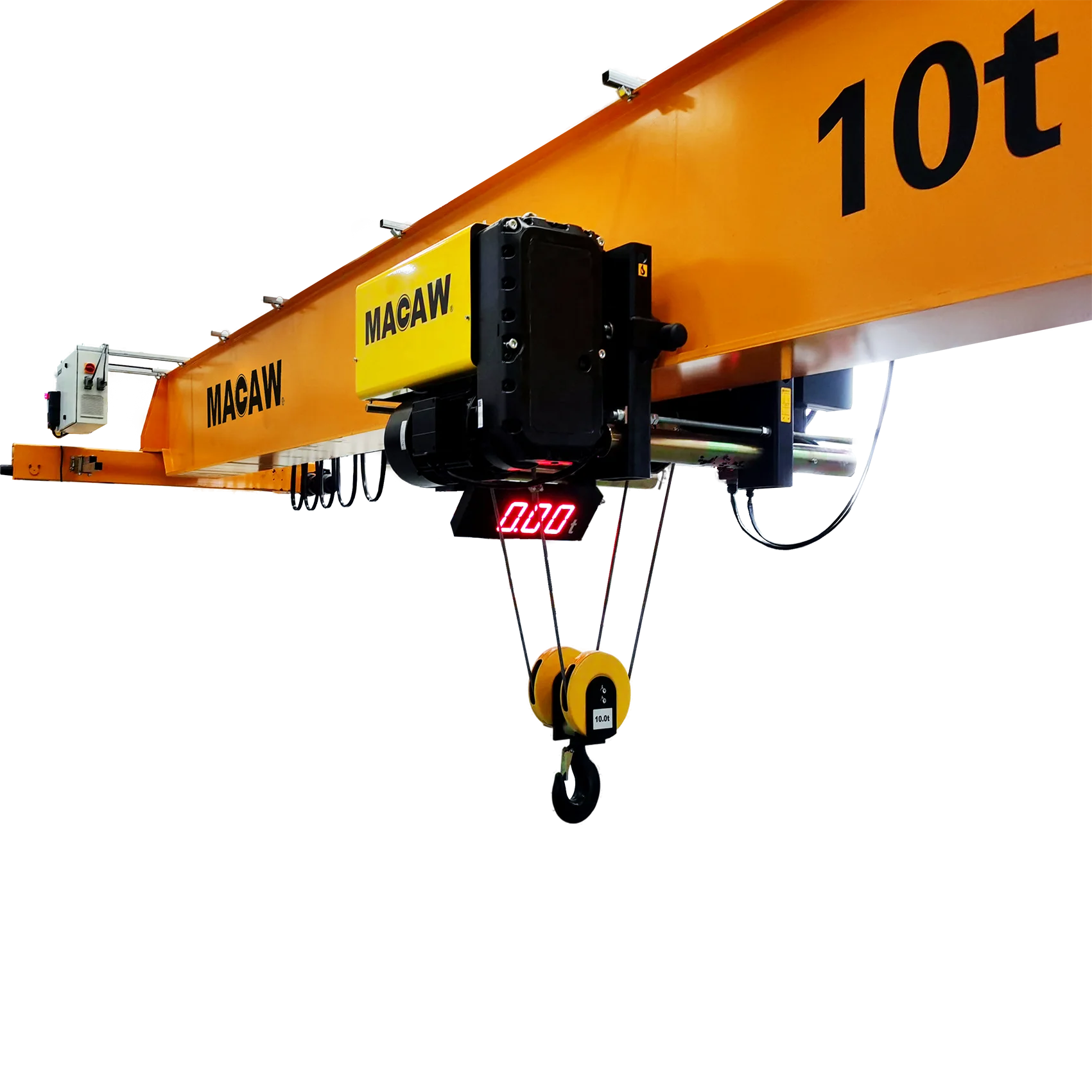 European Type Bridge Crane 10 ton OverHead Rail Tracks Top Running 6 Direction Motion Overhead Crane Remote Control