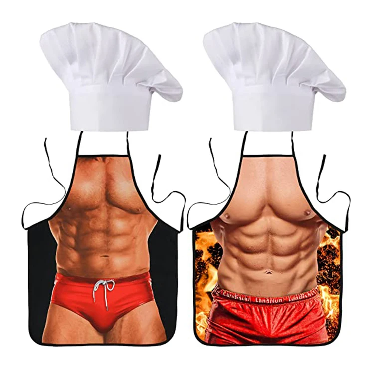 YASEN Custom Polyester Apron China Factory Wholesale Cheap Kitchen Chef Cooking Gift Creative Funny Grilling Baking Aprons
