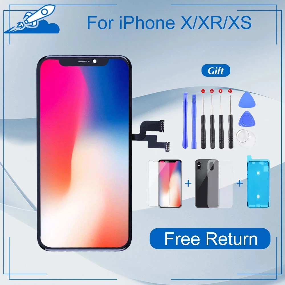
LCD Display for iphone X XS XR XS 7P 8P MAX 11 Screens Replacement Mobile Phone Lcds Touch Screen Digitizer for Iphone X Lcd 