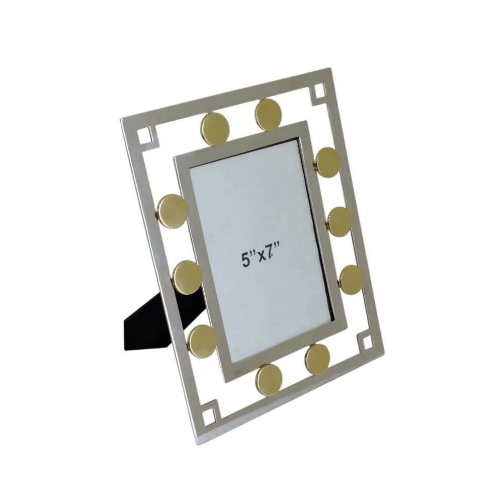 Hot Selling Metal Photo Frame in rectangular shape silver color picture frame wholesale customized photo frame