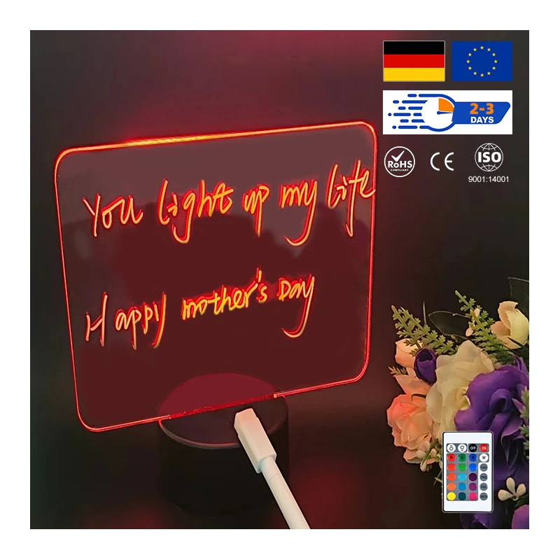 Акриловая Светодиодная лампа с 3d иллюзией, креативный осветительный прибор под заказ в стиле аниме, Рождественское украшение для детской комнаты, светодиодный ночник