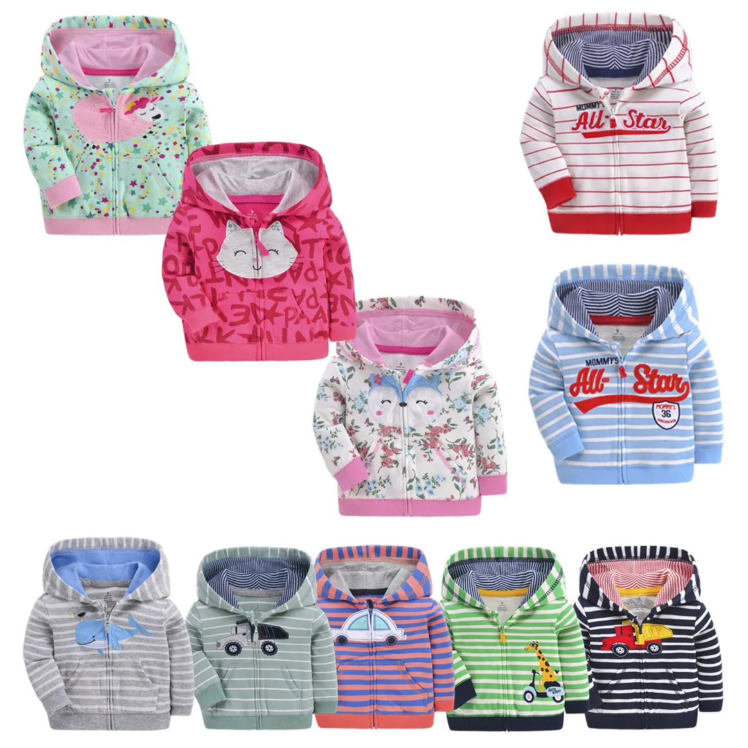 Baby boy jacket hooded with zipper cute jacket outwear