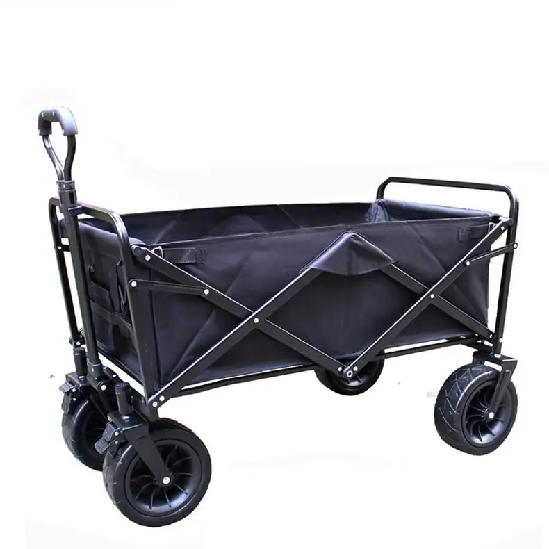 New Large Capacity Picnic Trolley Folding Camping Wagon Cart Collapsible Garden Portable Hand Aluminium Alloy Collapsible Carts