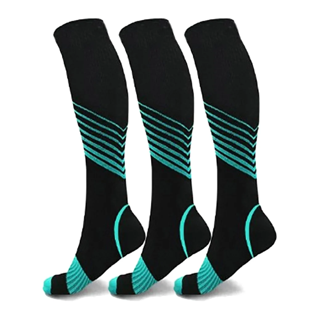 Ankle Support Knee High Socks Breathable Athletic Calf Sports Compression Socks Long Marathon Men Women Basketball Running Socks