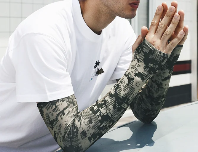High quality arm sleeves for men small MOQ ice sleeve high quality arm sleeve uv protection