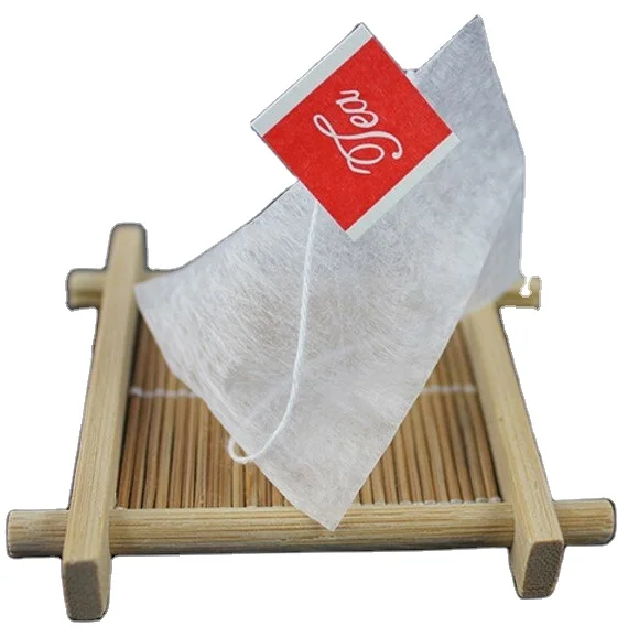 Factory food grade corn fiber pla biodegradable empty pyramid tea bag
