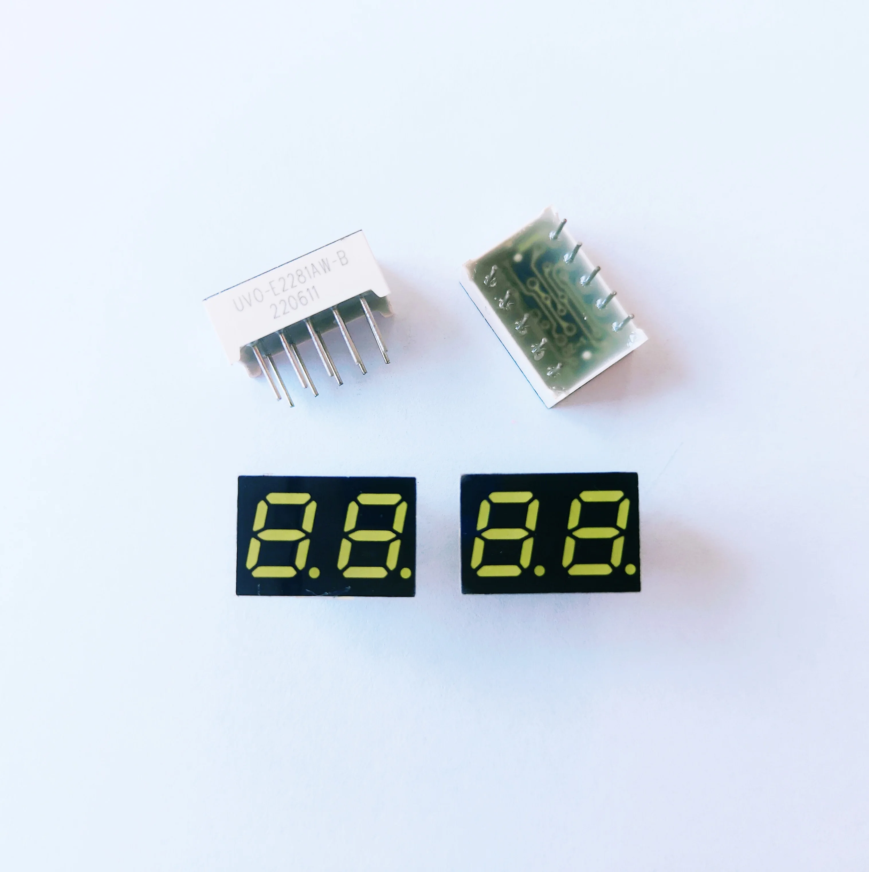 Professional Manufacture 0.28 Inch Common cathode Digital modules 2 Digit 7 Segment Led Display