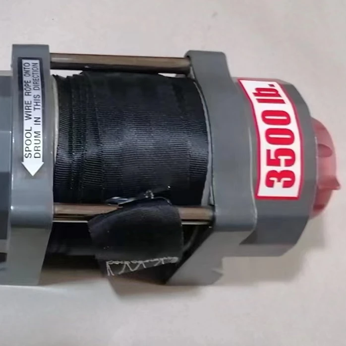 3500LB Electric Winch 12V For Motorcycle/ATV/UTV ,Three-Class Shift Box,Small Winch 4X4 with belt