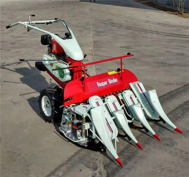 Self power high efficiency rice reaper binder machine