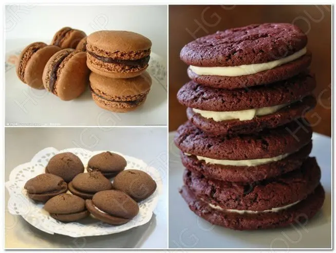 Sandwich Cake Baking Machinery Factory Price Delicious Chocolate Pie Making Machinery Cake Pie Making Machine