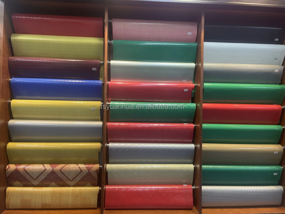 0.7MM Workshop Vinyl Linoleum Floor PVC Garage Flooring Car Mat Roll Plastic Carpet PVC Coin Mat