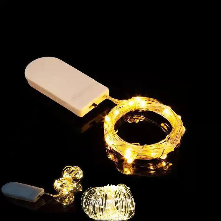 Led Copper Wire String Light CR2032 Button Battery  Christmas holiday party Birthday gifts decoration fairy string light