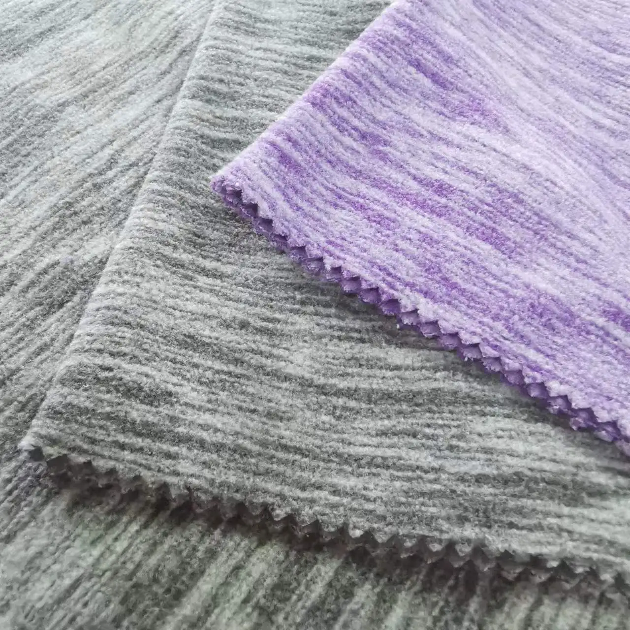 Fabric Made from Recycled Plastic Bottle Repreve RPET Polar Fleece 100% Recycled Yarn Plush Fabric 100% Polyester 100D Weft T/T