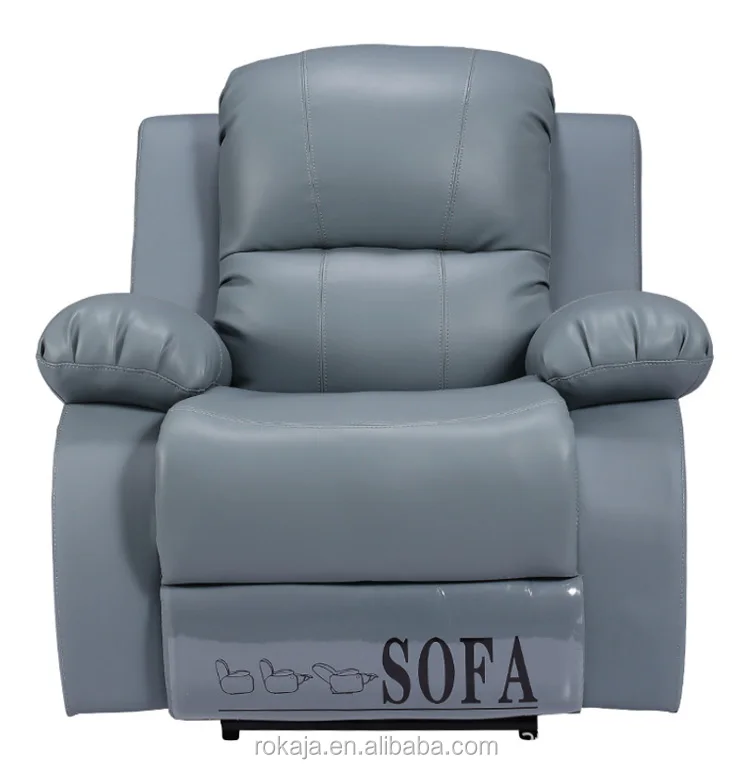 Small Apartment PU Leather Multifunctional sofa Combination Living Room First Class Manual recliner Sofa 1+2+3 Seater