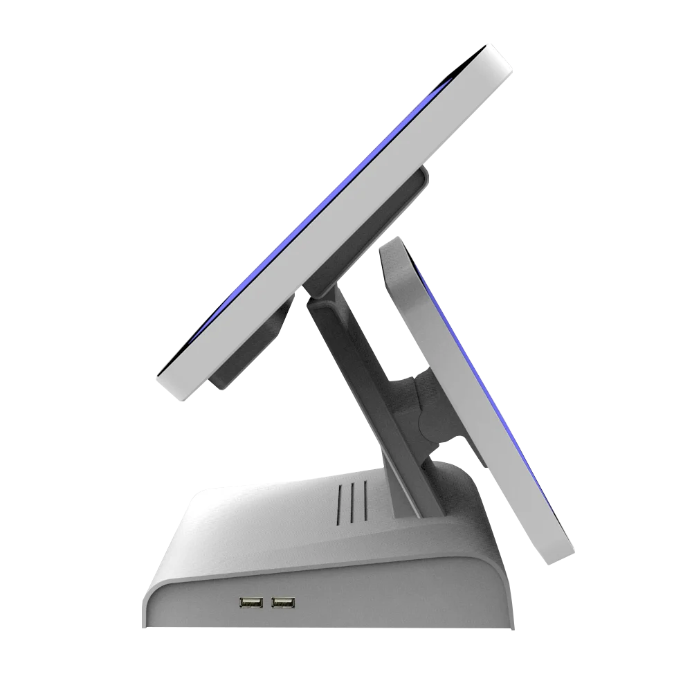 15 inch POS Terminal Windows touch screen POS All In One With Dual Display