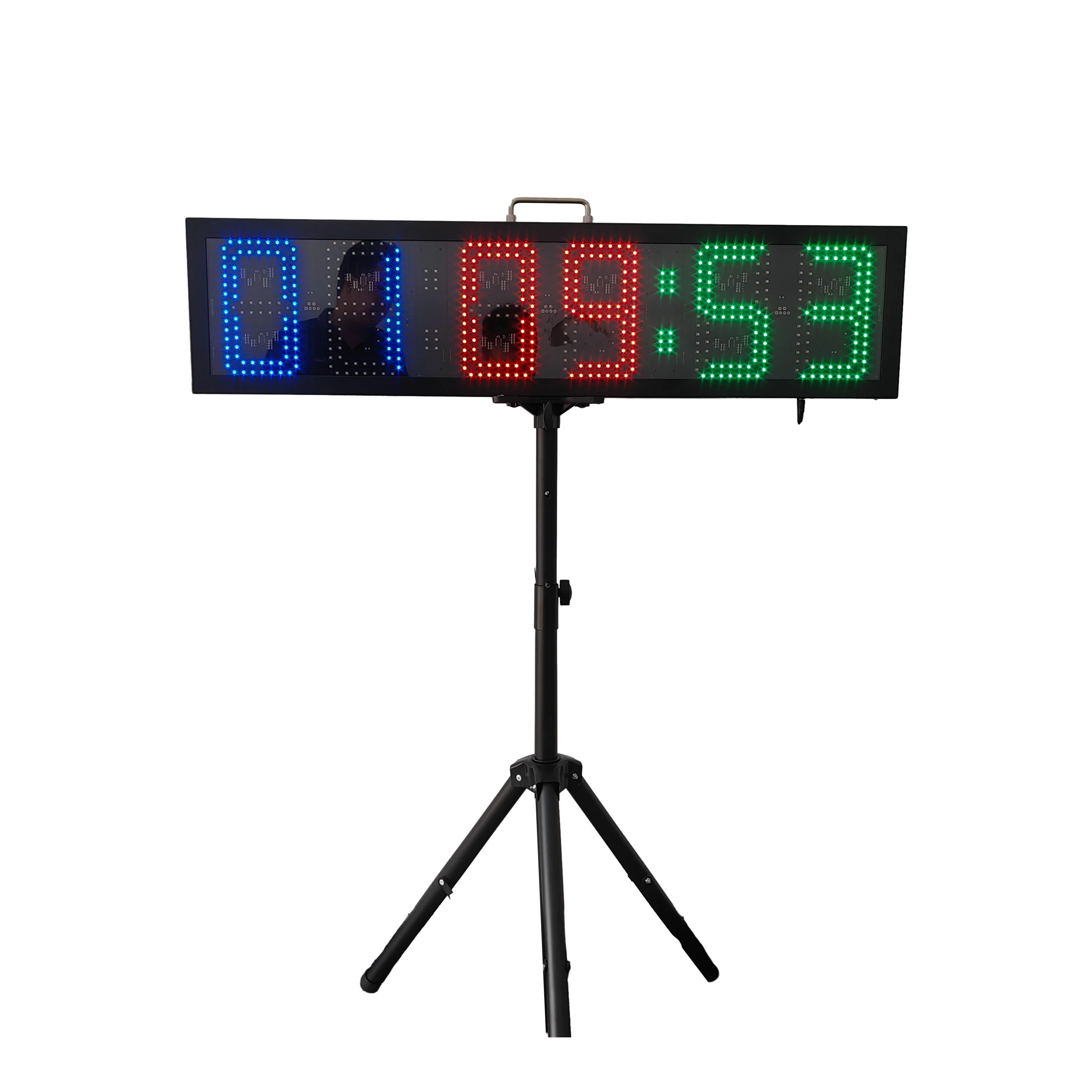 Jhering Electronic Lap Drag Race Timer Large Display LED Clock with Countdown Portable Road Rechargeable