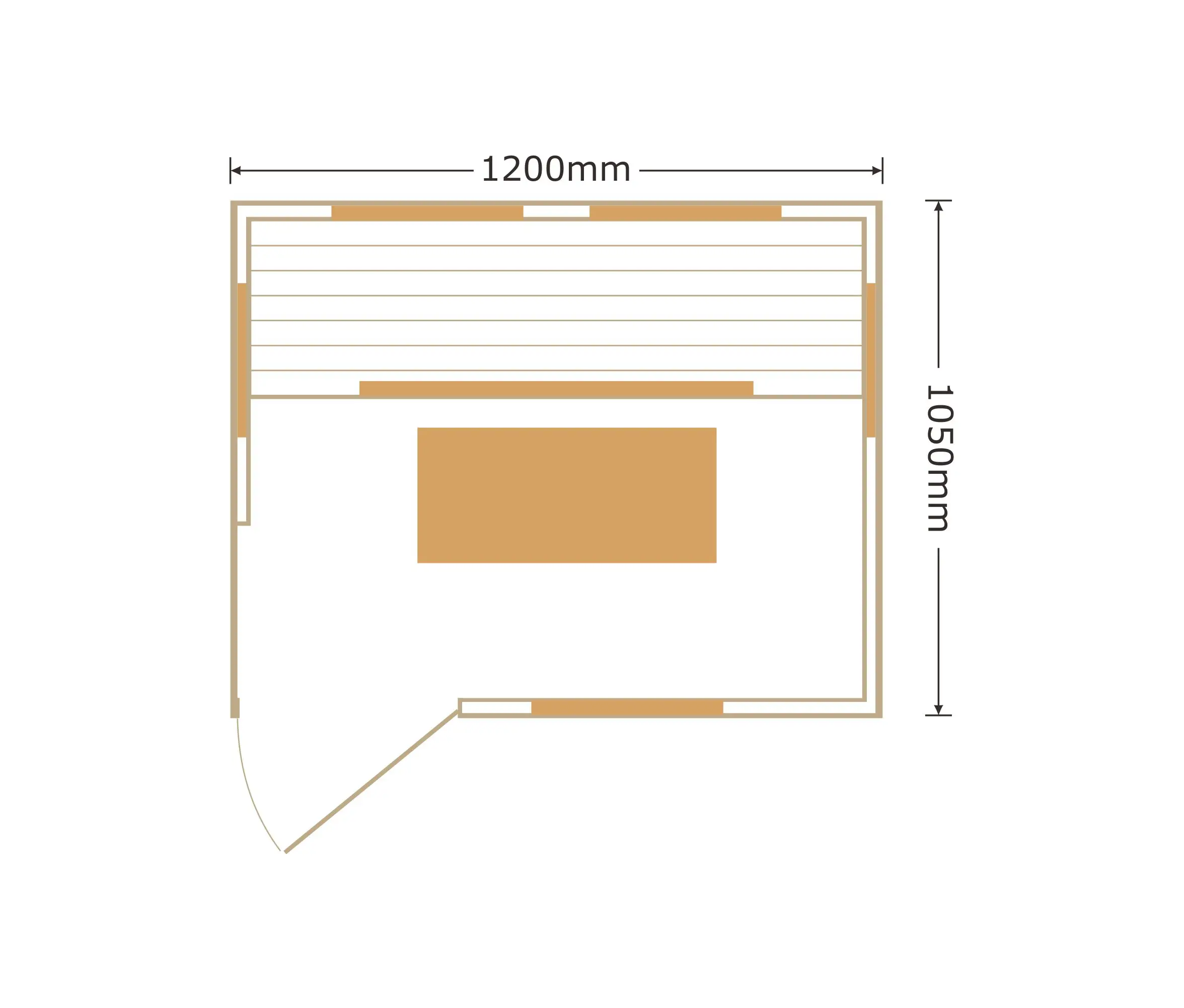 High quality 2 person carbon heater infrared sauna room with fashion decoration panel