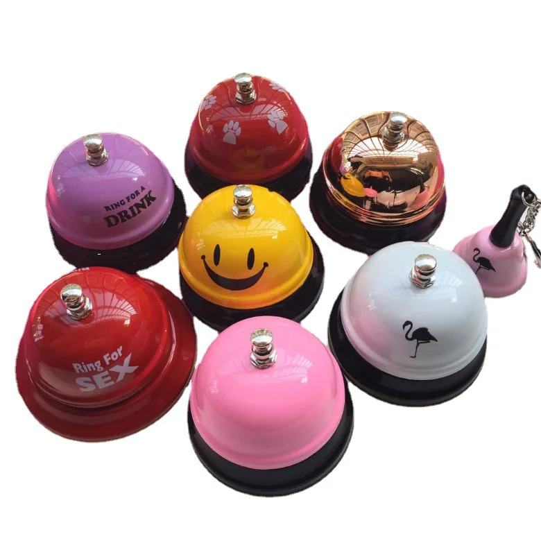 Metal Manufacturer Wholesale Hands Ring Bell Pet Training Restaurant Serving bar Call Bell Contest Puzzle Table Bell