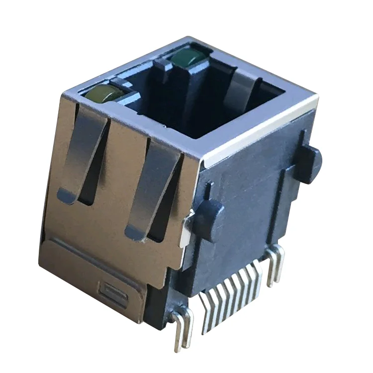 Rjcsexxx01 Ethernet RJ-45 Conector с щит 8P8C SMT Джек RJ45