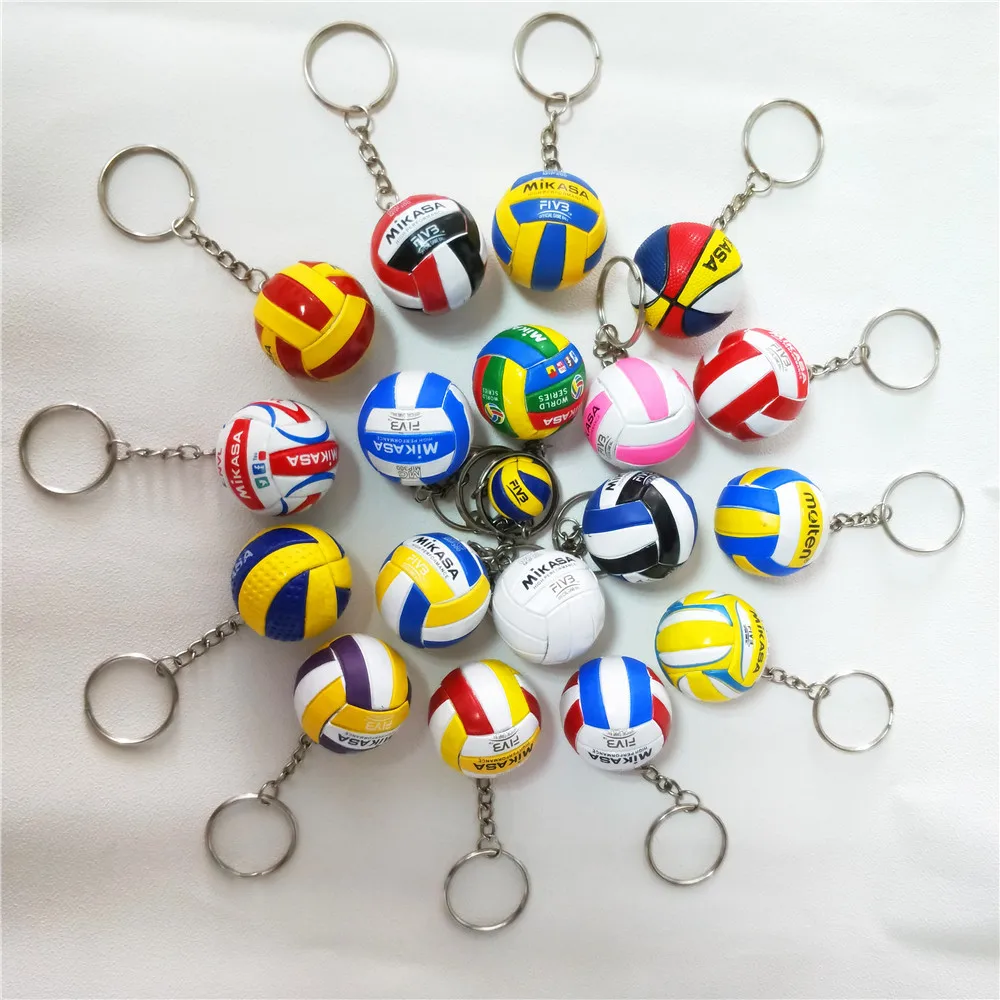 Volleyball Keychain Sport KeyChain Car Bag Ball Volleyball Key Ring Holder Volleyball Gifts For Players Keyring Keychains