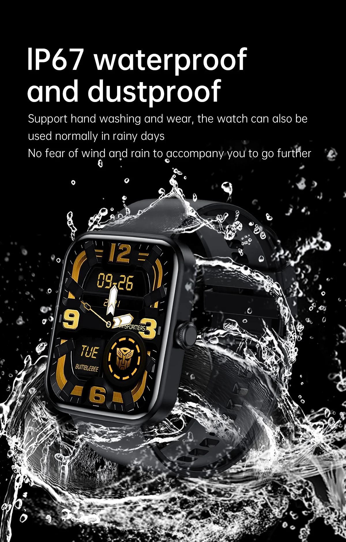 New design smart watch long battery IP67 waterproof multi sport fitness smartwatch body temperature reloj inteligente men women