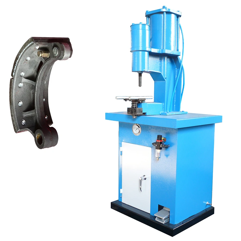 QYM-6 new model factory supply Pneumatic and hydraulic brake shoe riveting machine brake lining riveting machine