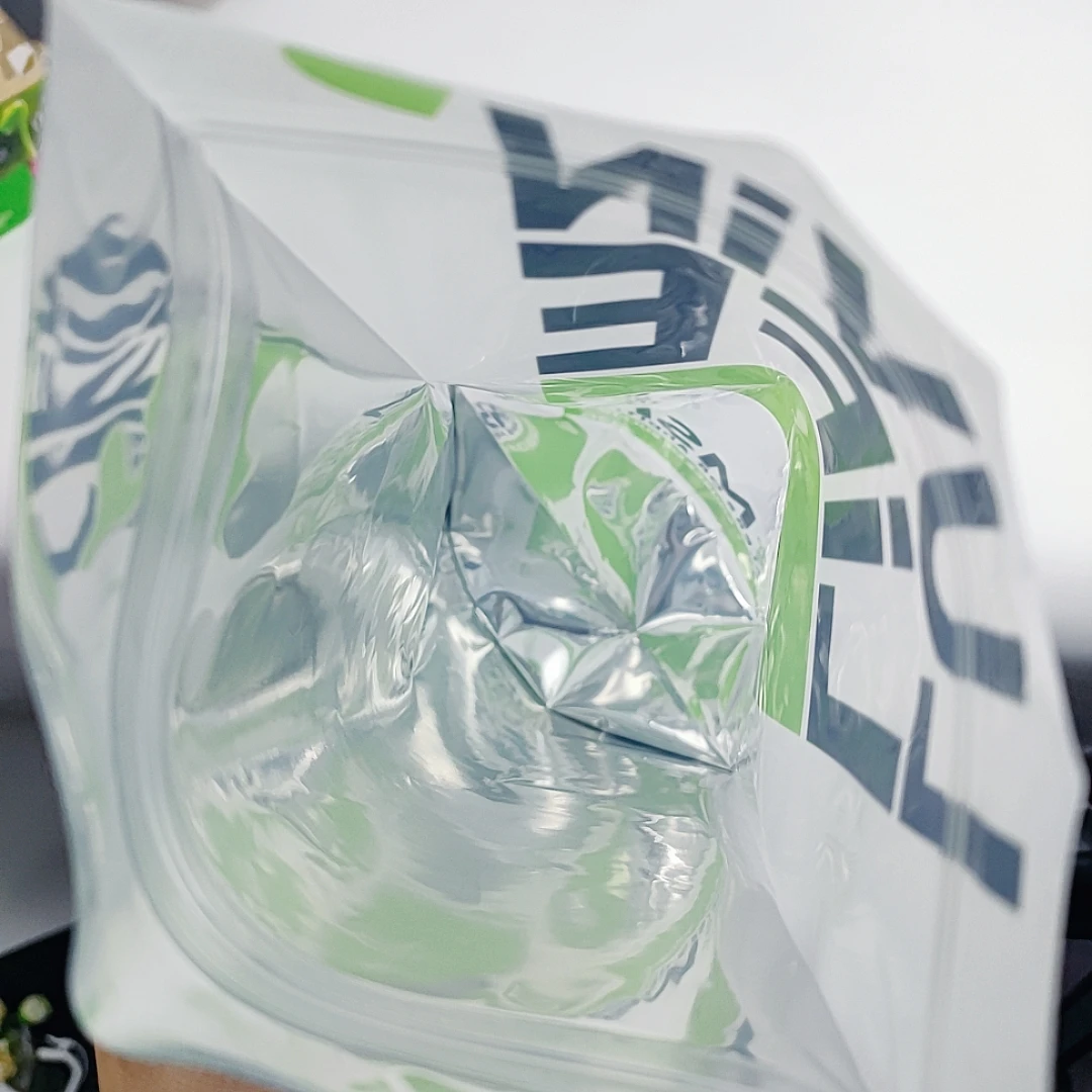 Matte Metallic Foil Moisture-proof  Window Stand up Easy tear zipper Glucosamine/MSM Powders Bag