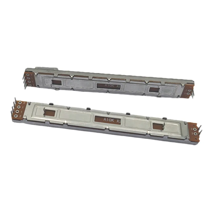 128mm Travel Factory OEM ODM Dual Ways Metal Shaft 100mm Traveling Slide Potentiometer Linear Taper B10K