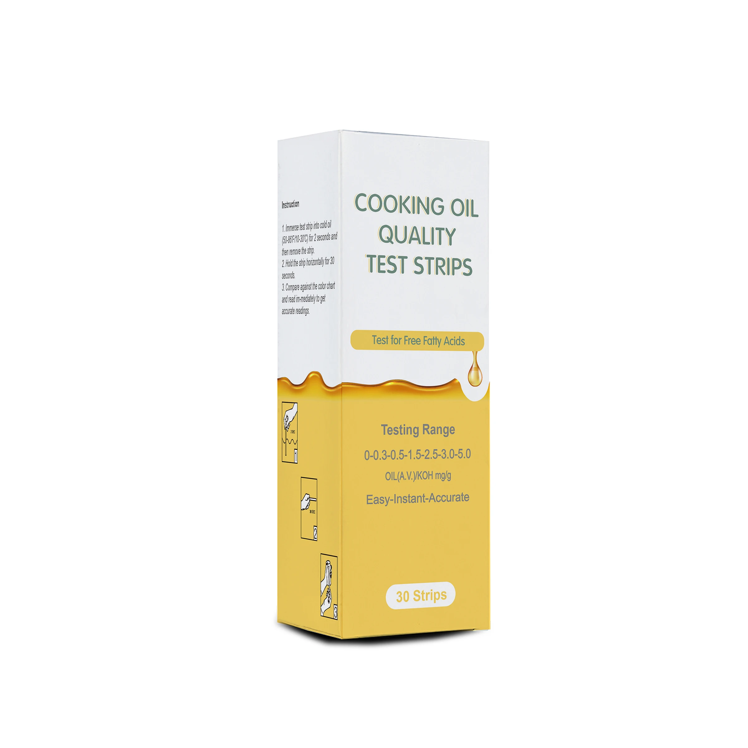 Changchun MDC  cooking oil  test strips test for free fatty acid in oil