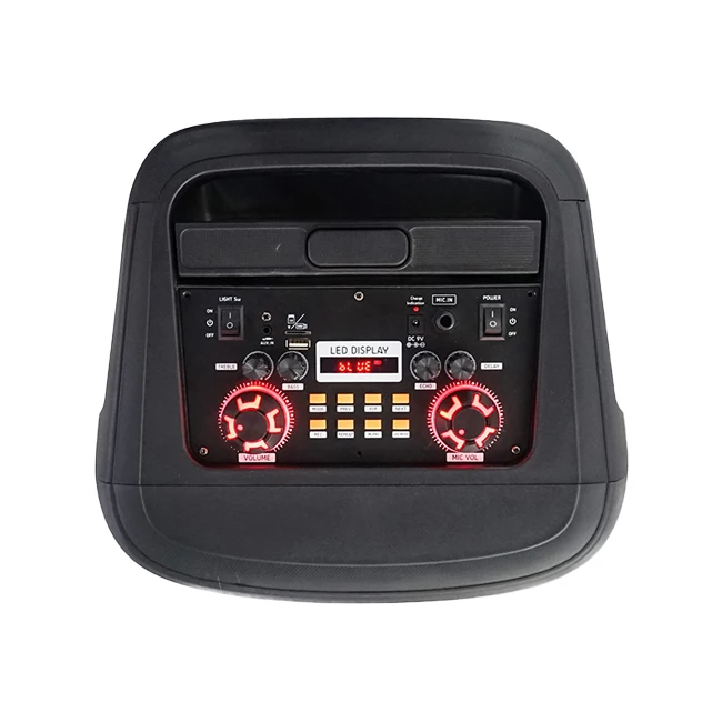 caixa de som portatil  12 inch mid bass speaker trolley portable audio loud bass speaker HiFi wireless speaker