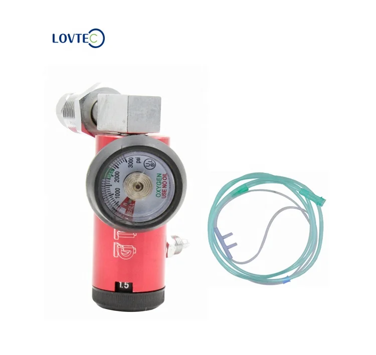 Lovtec Oxygen Regulator Oxygen Regulator Click Type CGA 870 Medical Flowmeter Medical Oxygen Regulator