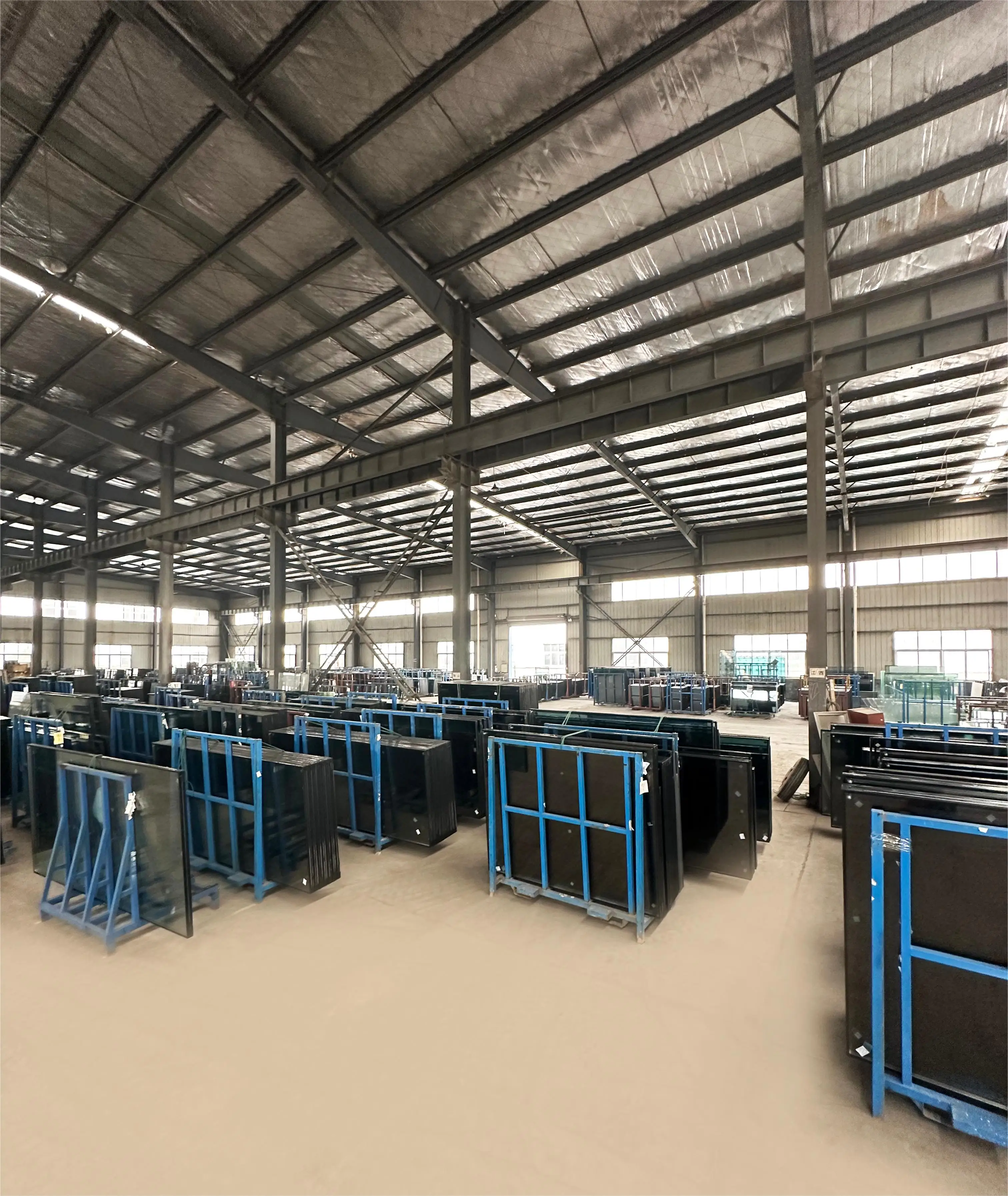 Building aluminium argon gas filled acoustic double glazing thermal insulate glass curtain wall windows systems