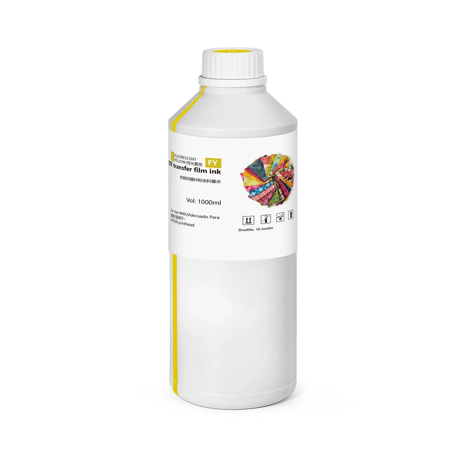DX5 DX6 DX7 XP600 4720 i3200 L1800 DTF принтер 1000 мл неоновые флуоресцентные цветные чернила производитель пленка Порошковые