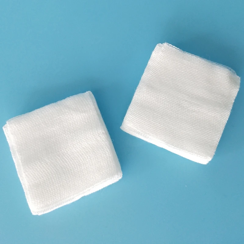 High Quality gauze dressing gauze sponge compress gauze swabs pads 4ply, 8ply, 12ply, 16ply, 24ply