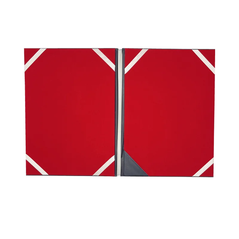 Custom certificate holder with gold hot stamped logo velvet inside ,leather certificate folder,diploma folder for school