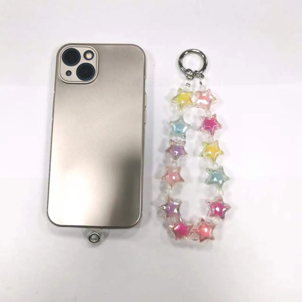 Popular Design Handmade Strap Love Mobile Charm Woman Bead Beaded Phone Chain