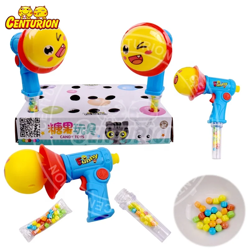 Wholesale Cartoon Expression Telescopic Microphone Toy Candy Kids