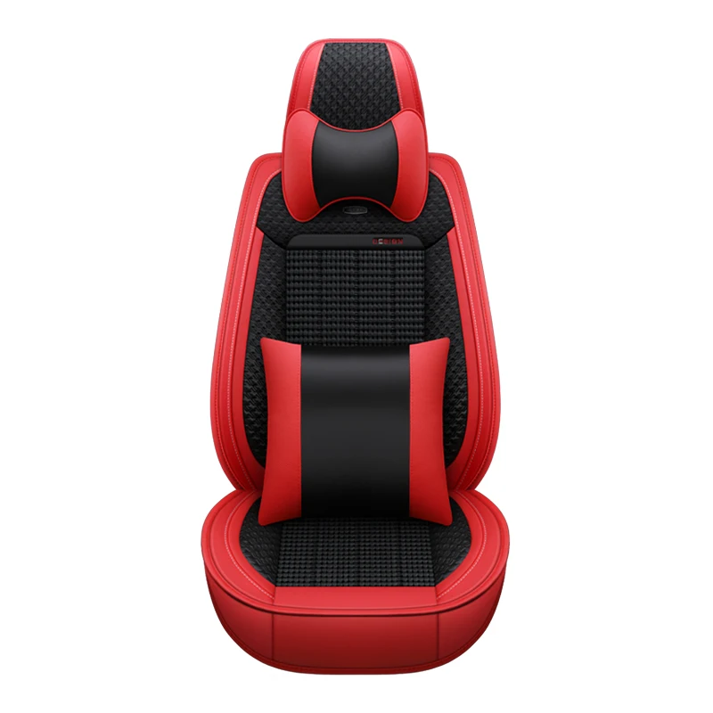 Hot products leather fight vertical ice silk car cooling seat cushion