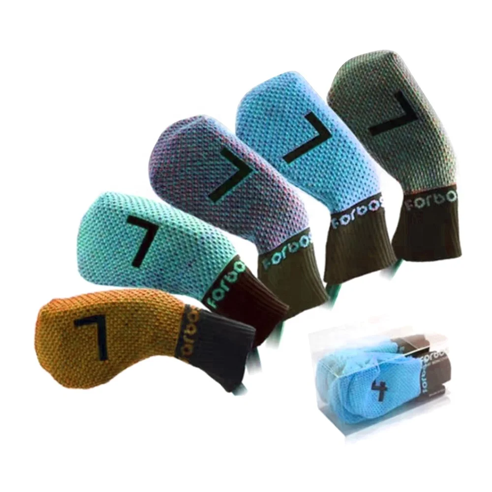 knitted Golf Iron head Cover wholesale golf equipment
