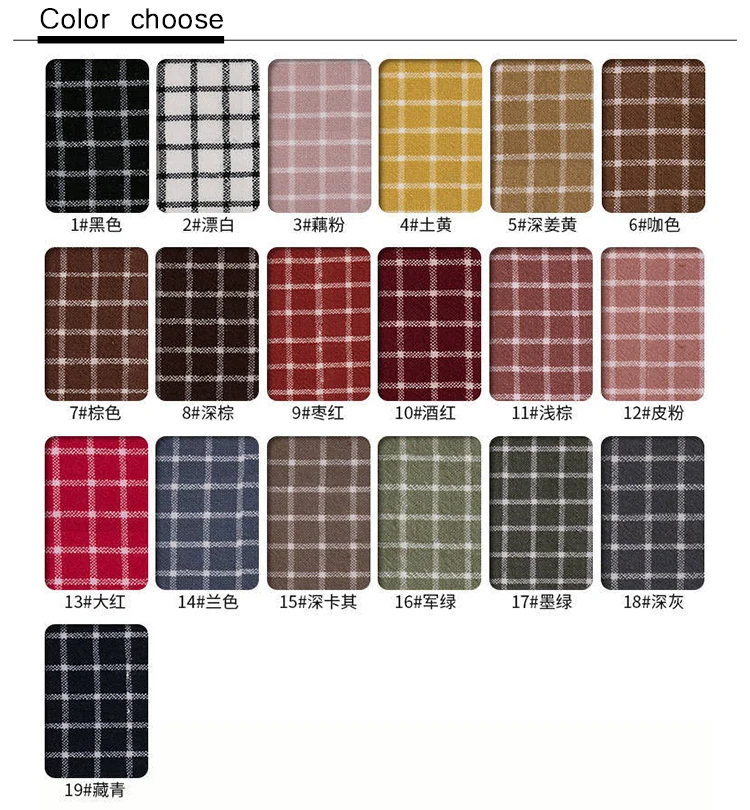 
Wholesale fashion woven checks shirting material washed 100 cotton plaid fabric 