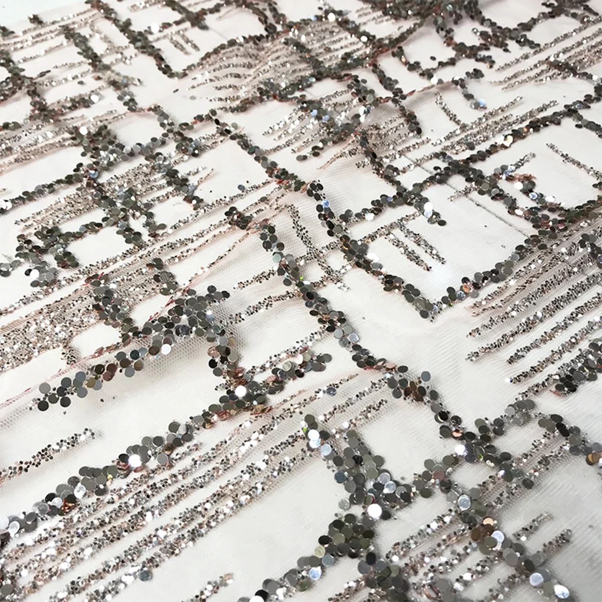 Заводская цена, элегантное Африканское блестящее Тюлевое кружево с блестками для женщин, вечерние платья, хорошее качество, ткань с французскими блестками под розовое золото