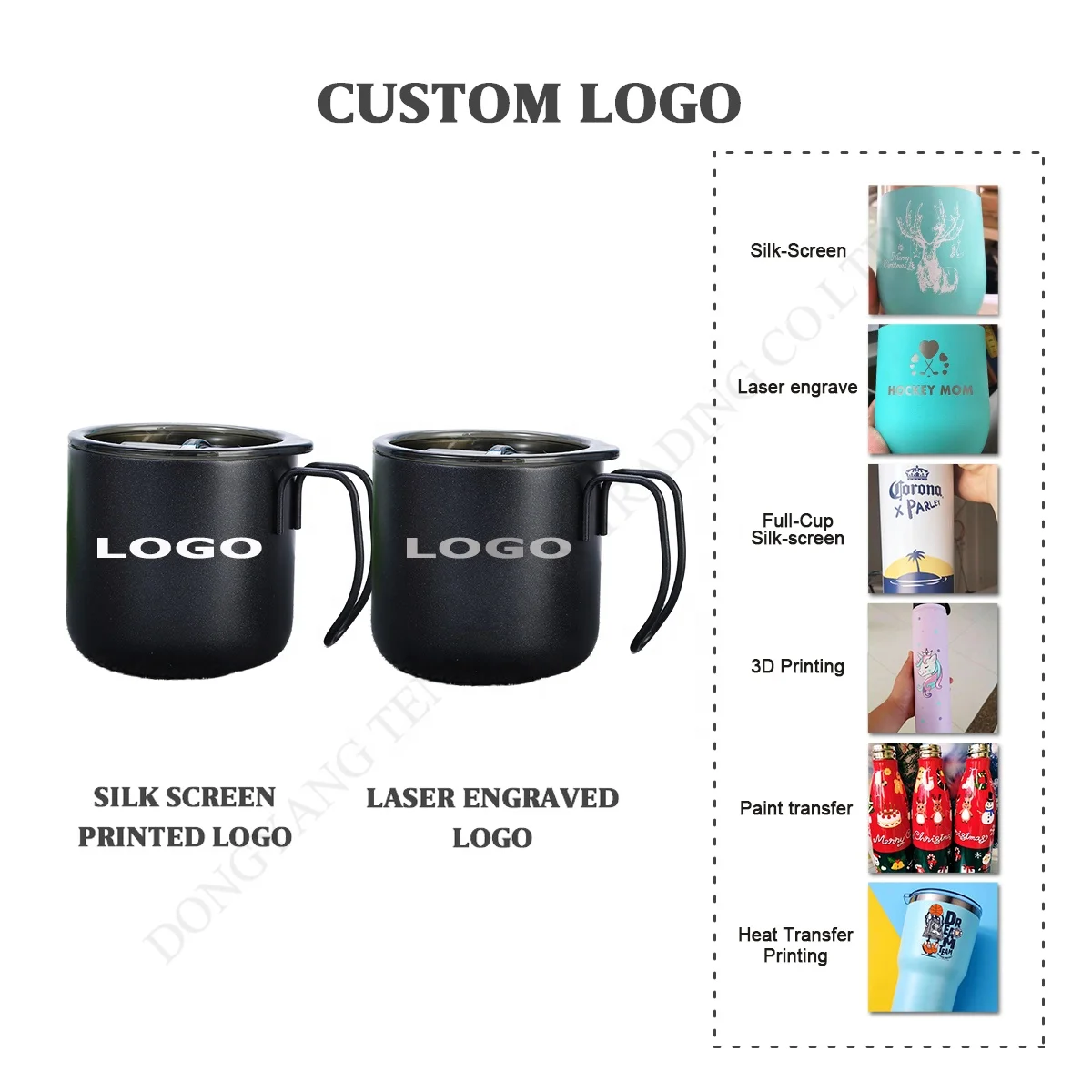 TY Customized Smart Beer Sublimation Double Wall Stainless Steel Vacuum Travel Coffee Thermos Mug With Handle