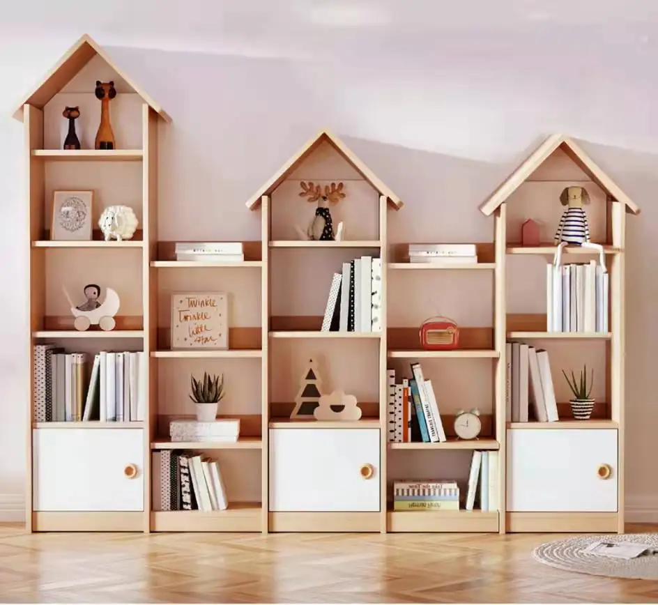 bookshelf wooden bookshelf library furniture multifunction storage rack