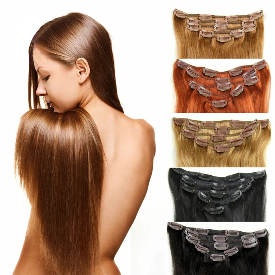 European Double Drawn Russian Human Hair Tape In Hair Extension, High Quality Natural Remy Clip In And I Tip Hair Extension