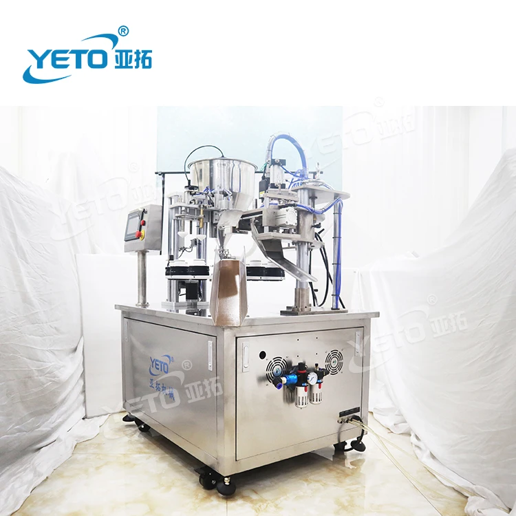 Factory price plastic tube filling and heat sealing machine Plastic/laminate plastic tube filling and hot air sealing machine