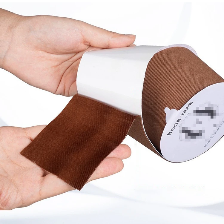 Private Labeling Women Adhesive Invisible Polyamide Biological Glue Breast Lift Tape Boobytape